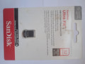 Black SanDisk Ultra Fit 32GB USB 3.2 Gen 1 flash drive in retail packaging