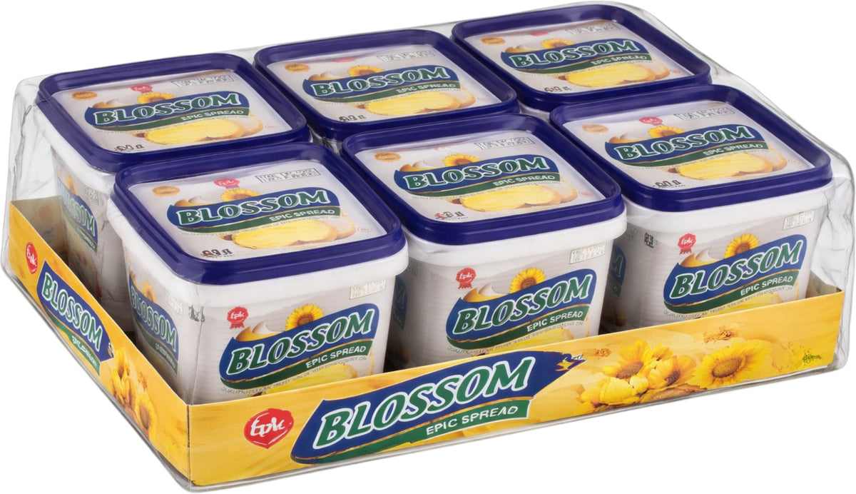 Six 500g tubs of Blossom Epic Spread