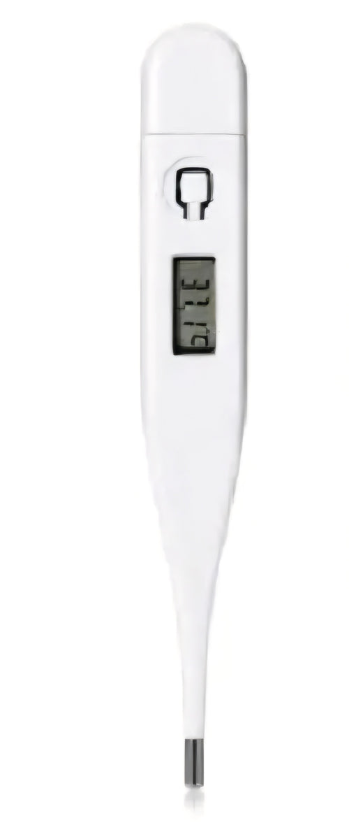 White digital clinical thermometer