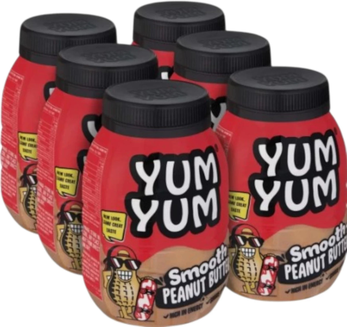 Yum Yum Smooth Peanut Butter 800g ×6