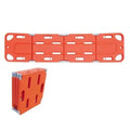 Orange HDPE folding spine stretcher board