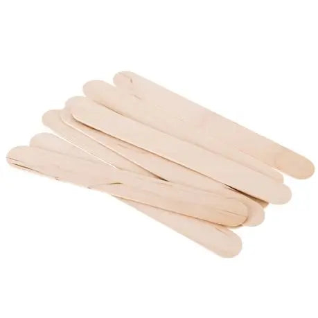 Wooden tongue depressors with rounded ends